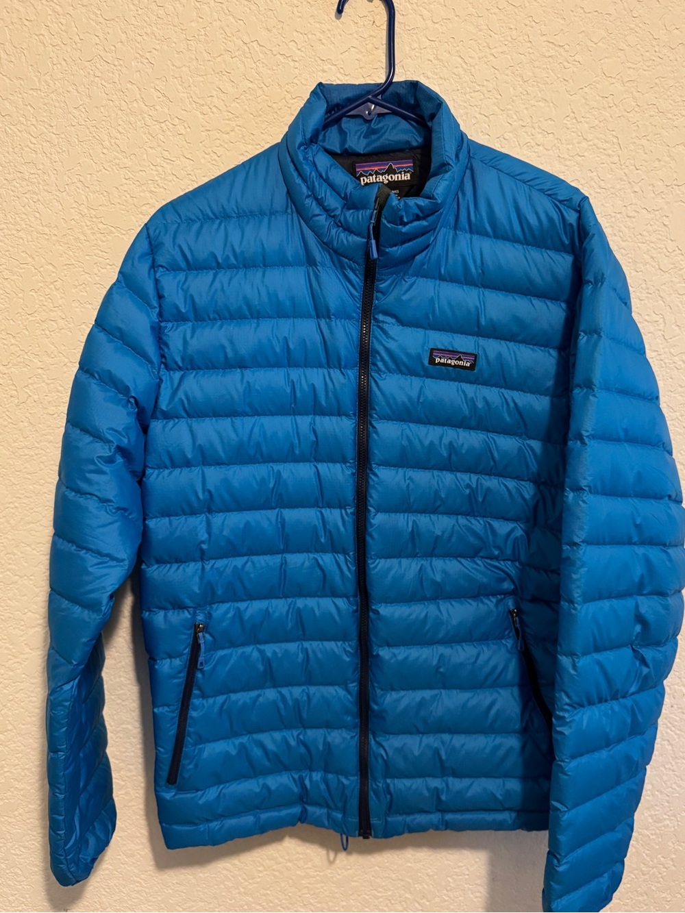 Patagonia Men’s Blue Quilted Puffer Jacket
